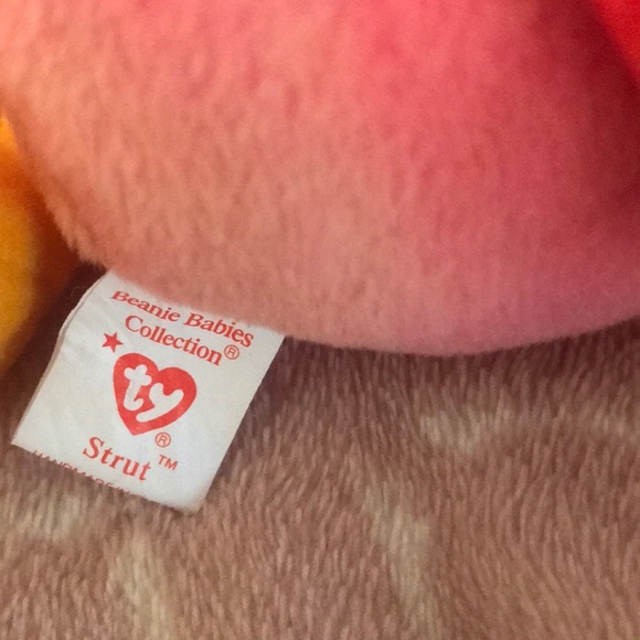 1996 Retired Original Ty Beanie Strut the chicken - Picture 4 of 5